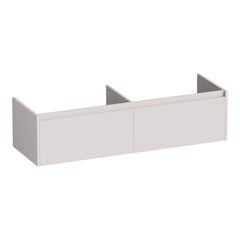 BRAUER Embrace base cabinet 140 with 2 soft-close handleless drawers and 2 siphon cutouts matte sand