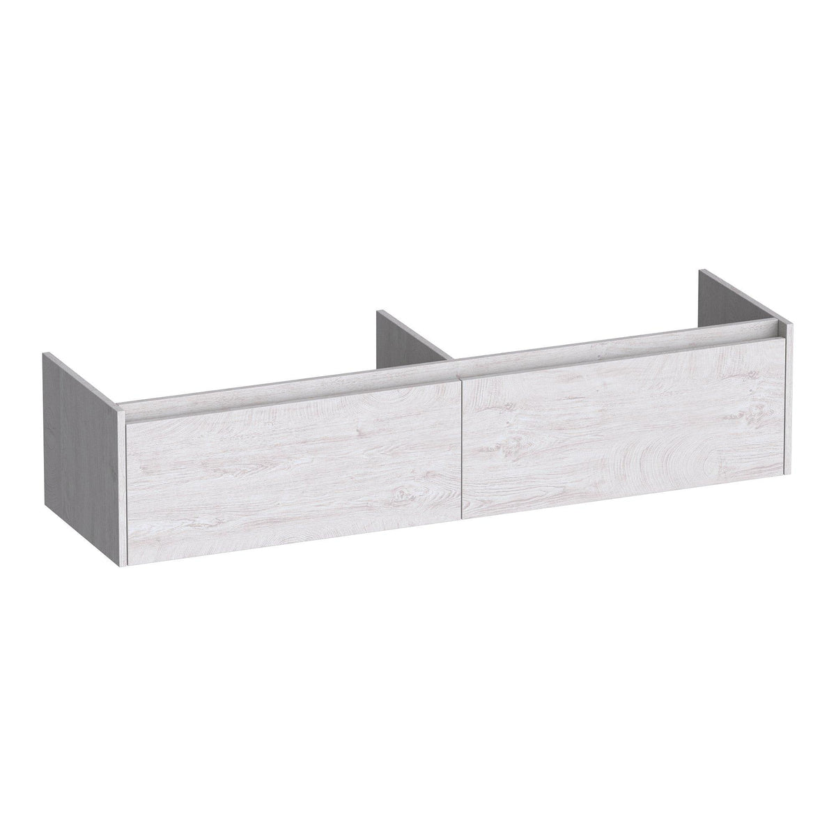 BRAUER Embrace 160 under vanity unit with 2 soft-close handleless drawers and 2 siphon cut-outs Forest Seashell