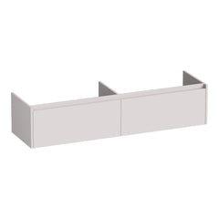 BRAUER Embrace 160 under-cabinet unit with 2 handleless soft-close drawers and 2 siphon cutouts matte sand