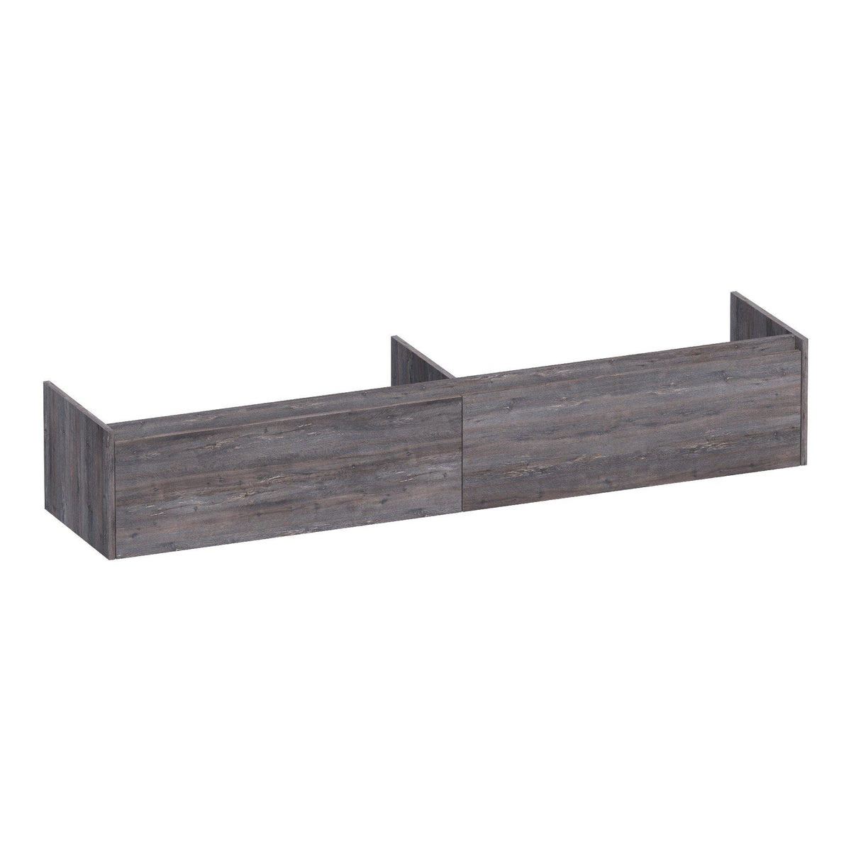 BRAUER Embrace vanity unit 200 with 2 soft-close handleless drawers and 2 siphon cut-outs Driftwood