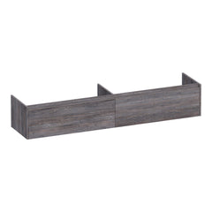 BRAUER Embrace vanity unit 200 with 2 soft-close handleless drawers and 2 siphon cut-outs Driftwood