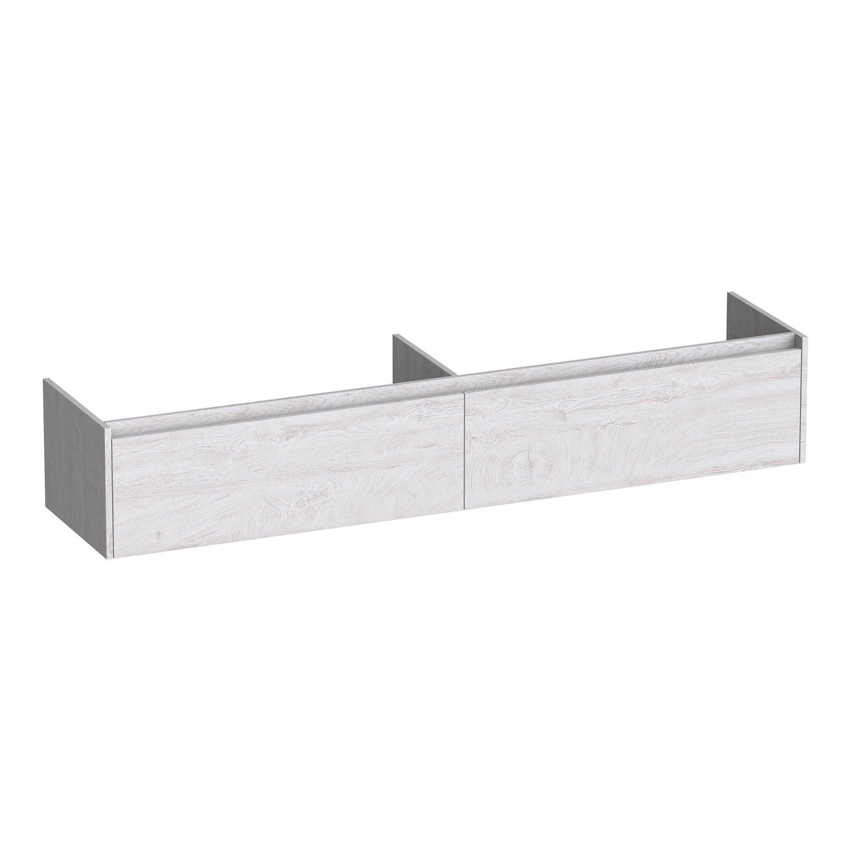 BRAUER Embrace onderkast 200 met 2 softclose lades greeploos en 2 sifon uitsparingen Forest Seashell