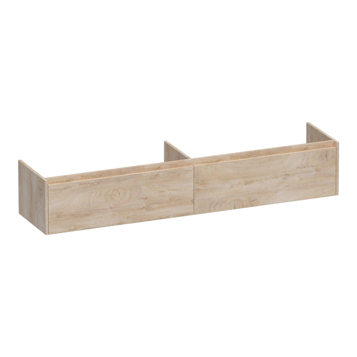 BRAUER Embrace onderkast 200 met 2 softclose lades greeploos en 2 sifon uitsparingen Forest Wheat