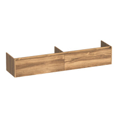 BRAUER Embrace onderkast 200 met 2 softclose lades greeploos en 2 sifon uitsparingen Honey
