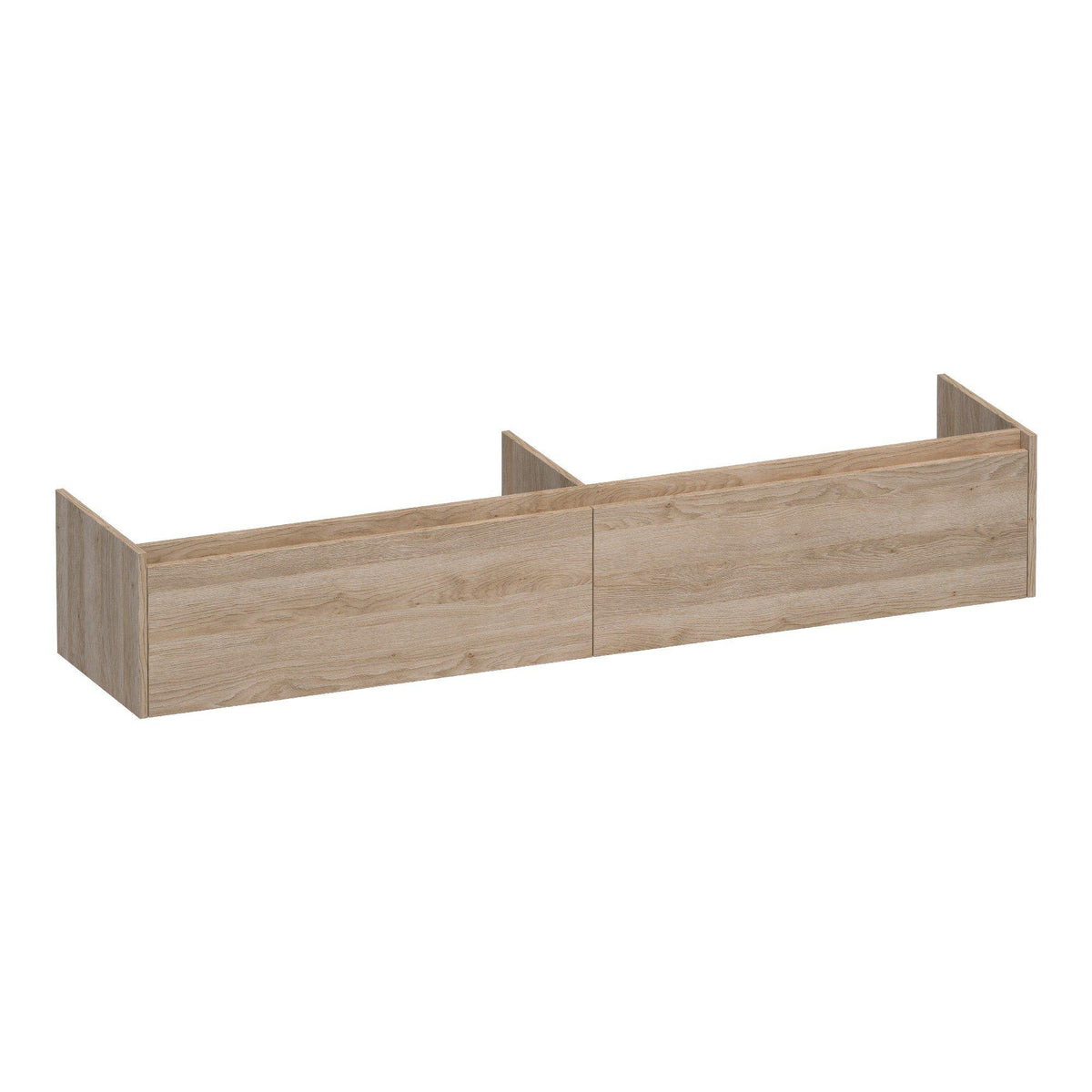 BRAUER Embrace onderkast 200 met 2 softclose lades greeploos en 2 sifon uitsparingen Sunlit