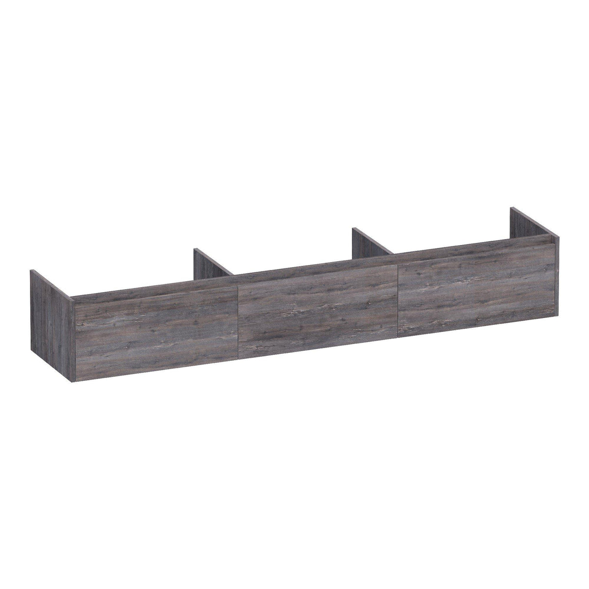 BRAUER Embrace vanity unit 220 with 3 soft-close handleless drawers and 0 siphon cutouts Driftwood