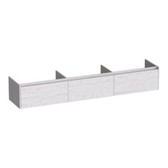 BRAUER Embrace onderkast 220 met 3 softclose lades greeploos en 0 sifon uitsparingen Forest Seashell