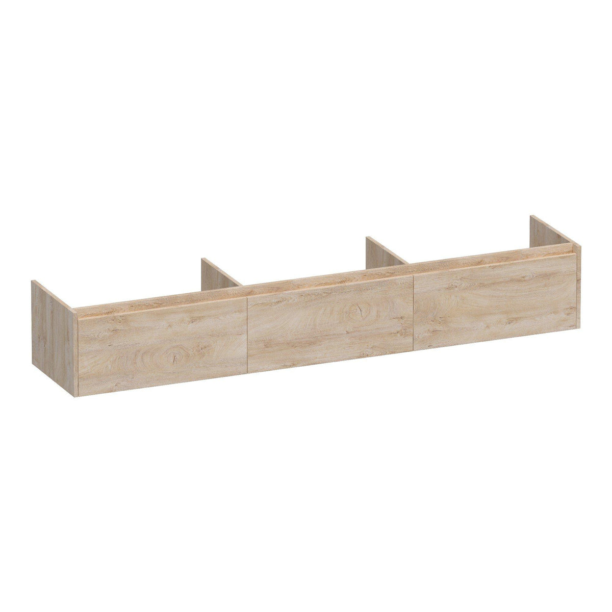 BRAUER Embrace onderkast 220 met 3 softclose lades greeploos en 0 sifon uitsparingen Forest Wheat