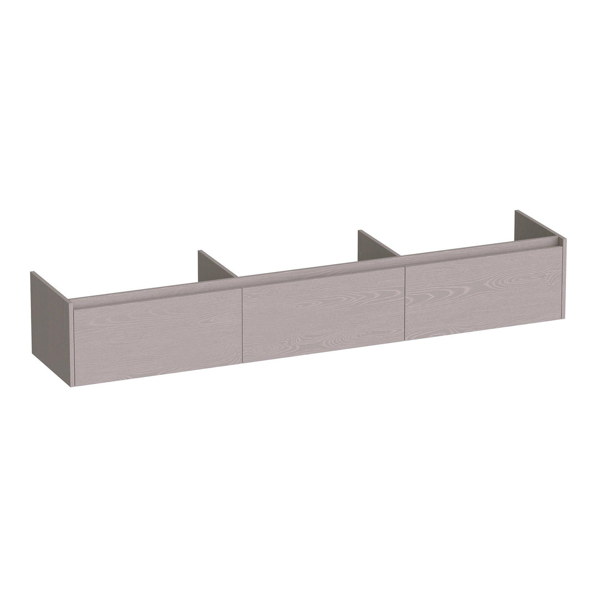 BRAUER Embrace onderkast 220 met 3 softclose lades greeploos en 0 sifon uitsparingen Timber Greige