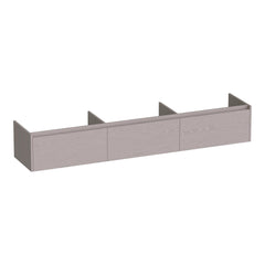 BRAUER Embrace onderkast 220 met 3 softclose lades greeploos en 0 sifon uitsparingen Timber Greige