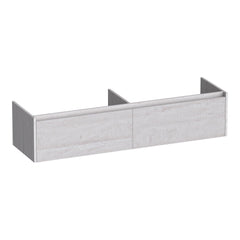 BRAUER Embrace Wavy onderkast 160 met 2 softclose lades greeploos en 2 sifon uitsparingen Forest Seashell