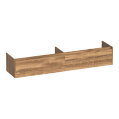 BRAUER Embrace Wavy onderkast 200 met 2 softclose lades greeploos en 2 sifon uitsparingen Honey