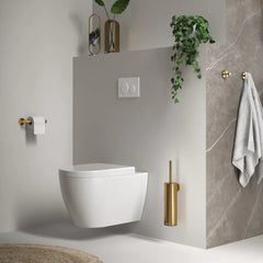 Brauer Gold Toiletaccessoire Set 3-in-1 Geborsteld Goud PVD coating