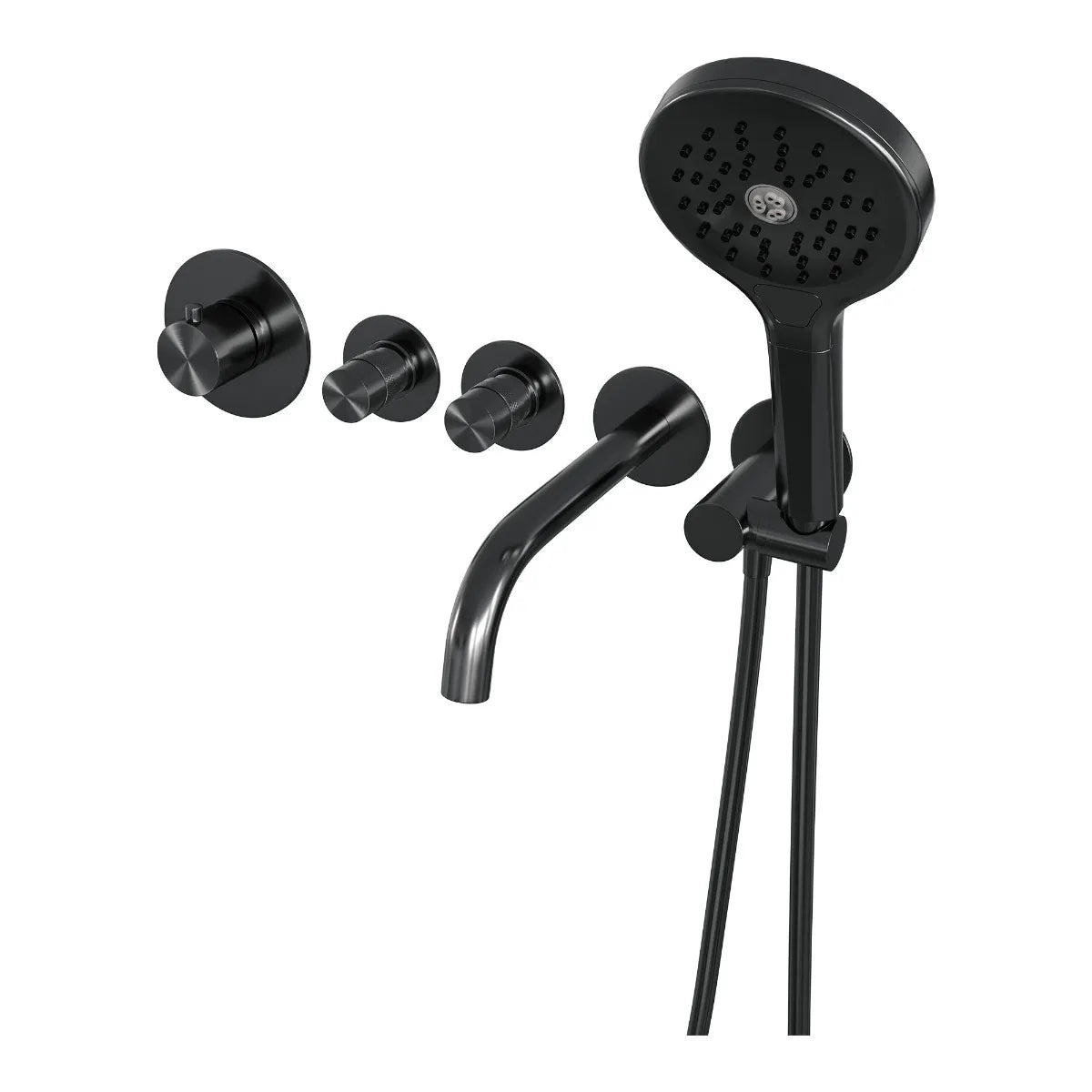 Brauer Edition badthermostaat met uitloop - inbouw - PVD