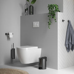 BRAUER Gunmetal edition Toiletaccessoire set 3-in-1 gunmetal geborsteld PVD