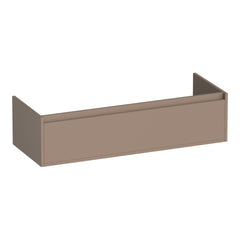 BRAUER Hope onderkast 120 met 2 softclose lades greeploos en 2 sifon uitsparingen mat mokka