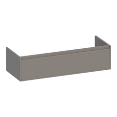 BRAUER Hope onderkast 120 met 2 softclose lades greeploos en 2 sifon uitsparingen mat taupe