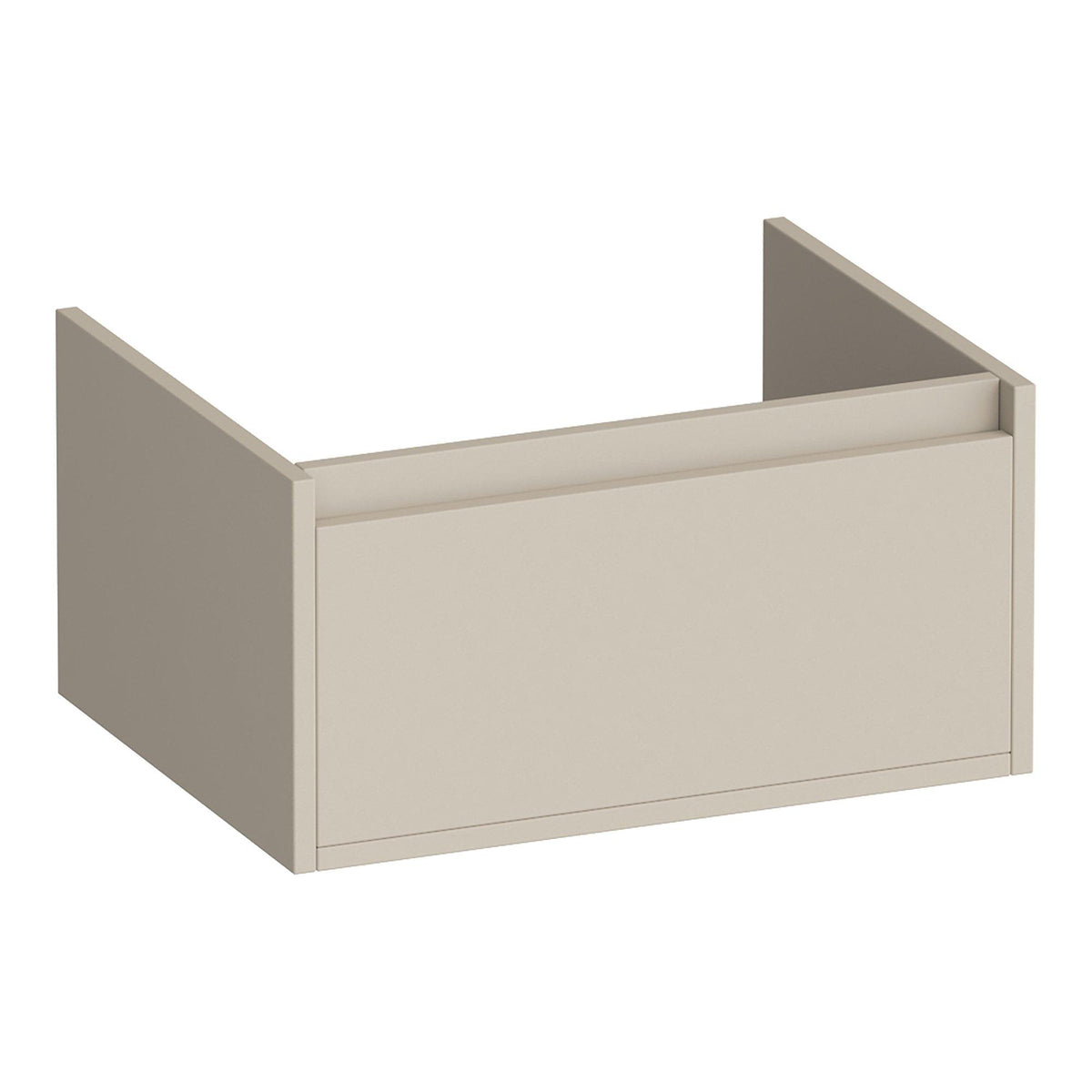 BRAUER Hope onderkast 60 met 1 softclose lade greeploos en 1 sifon uitsparing mat beige