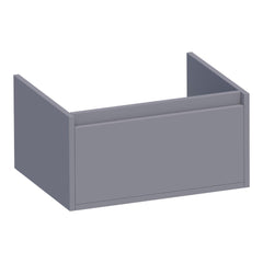 BRAUER Hope onderkast 60 met 1 softclose lade greeploos en 1 sifon uitsparing mat grijs
