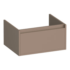 BRAUER Hope onderkast 60 met 1 softclose lade greeploos en 1 sifon uitsparing mat mokka
