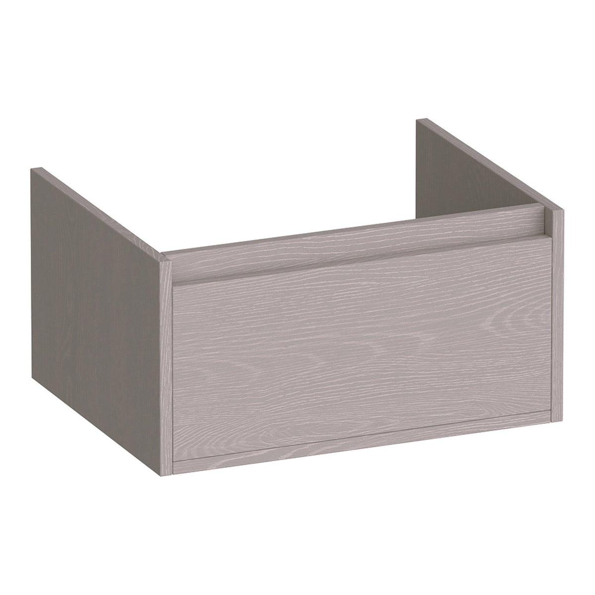BRAUER Hope onderkast 60 met 1 softclose lade greeploos en 1 sifon uitsparing Timber Greige