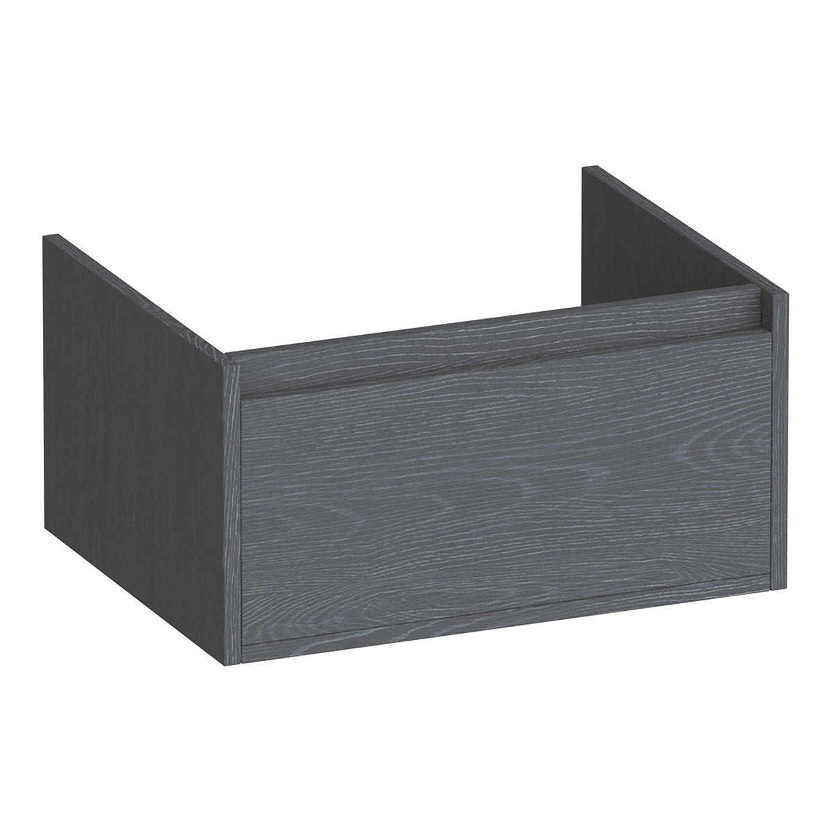 BRAUER Hope vanity unit 60 with 1 soft-close, handleless drawer and 1 siphon cut-out Timber Grey