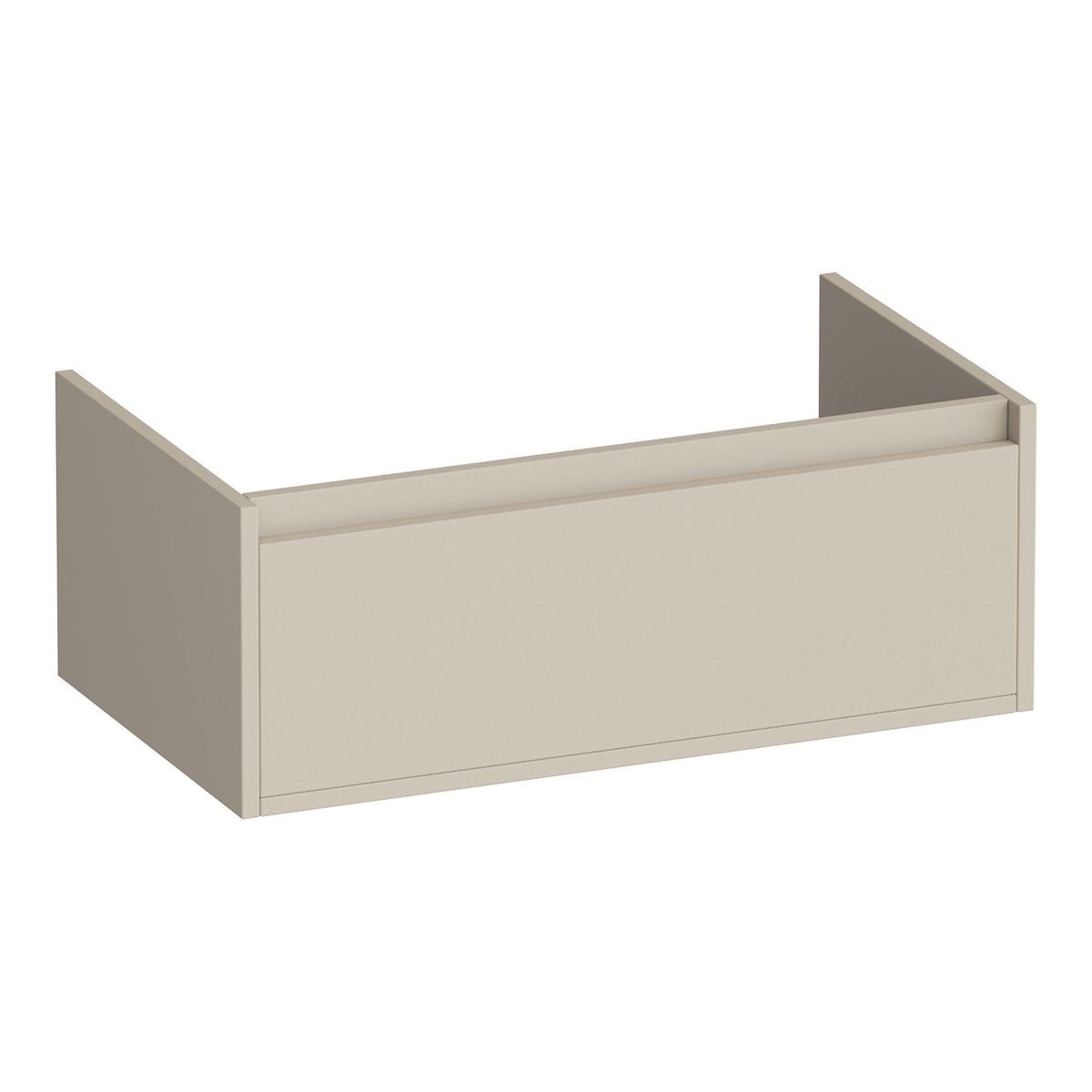 BRAUER Hope onderkast 80 met 1 softclose lade greeploos en 1 sifon uitsparing mat beige