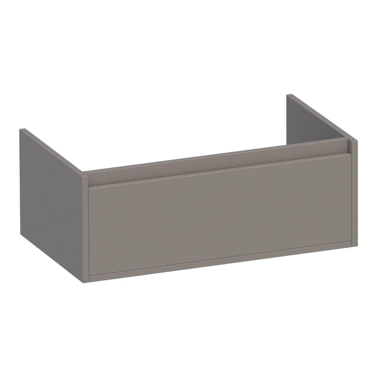 BRAUER Hope onderkast 80 met 1 softclose lade greeploos en 1 sifon uitsparing mat taupe