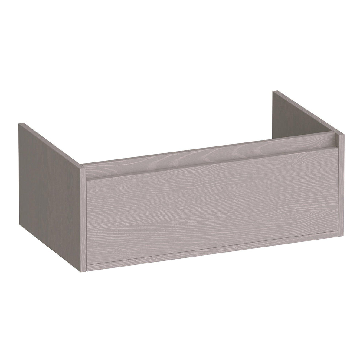 BRAUER Hope onderkast 80 met 1 softclose lade greeploos en 1 sifon uitsparing Timber Greige
