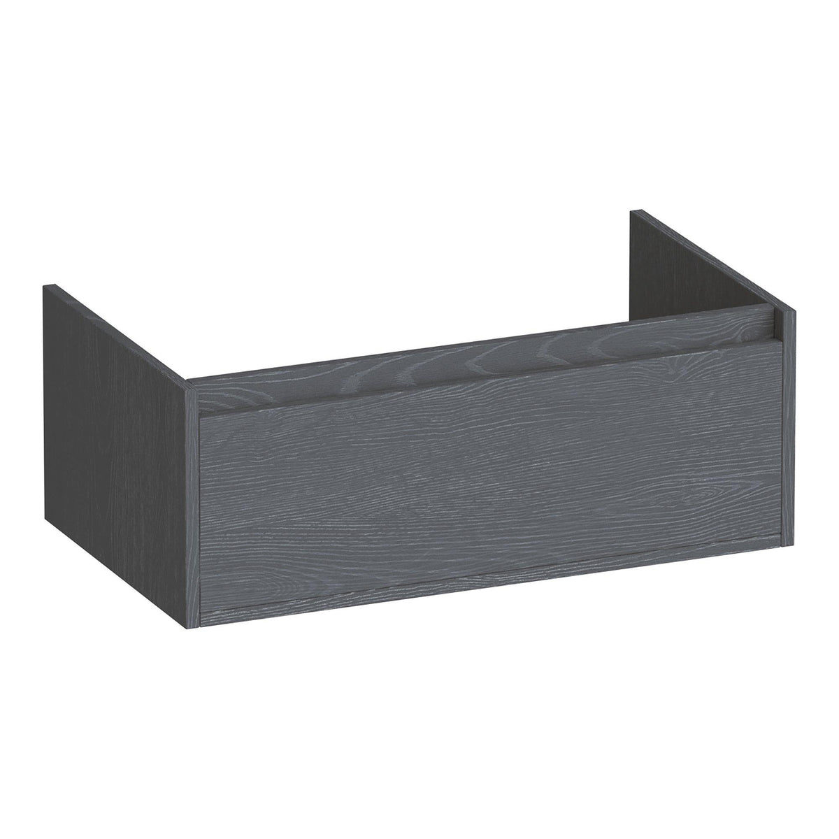 BRAUER Hope 80 base cabinet with 1 soft-close, handleless drawer and 1 siphon cut-out Timber Grey