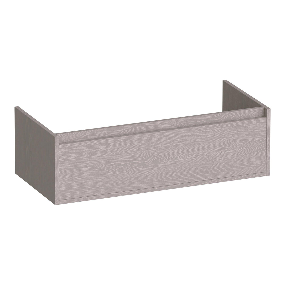 BRAUER Hope onderkast 100 met 1 softclose lade greeploos en 1 sifon uitsparing Timber Greige