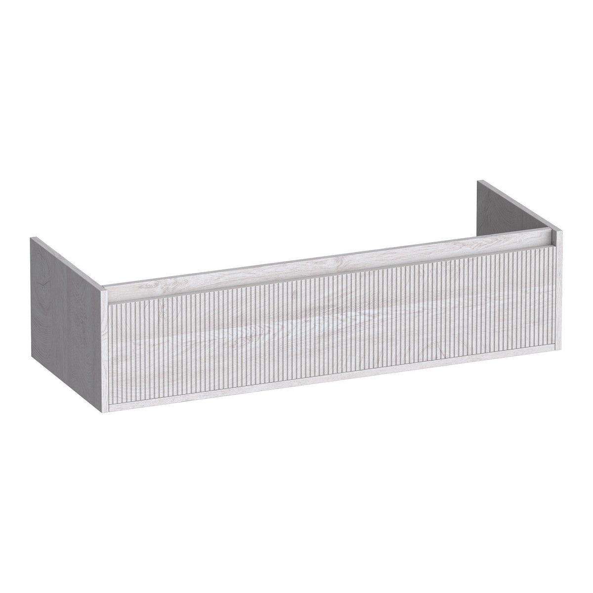 BRAUER Hope Wavy onderkast 120 met 2 softclose lades greeploos en 2 sifon uitsparingen Forest Seashell