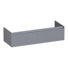 BRAUER Hope Wavy onderkast 120 met 2 softclose lades greeploos en 2 sifon uitsparingen mat grijs
