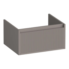 BRAUER Hope Wavy onderkast 60 met 1 softclose lade greeploos en 1 sifon uitsparing mat taupe