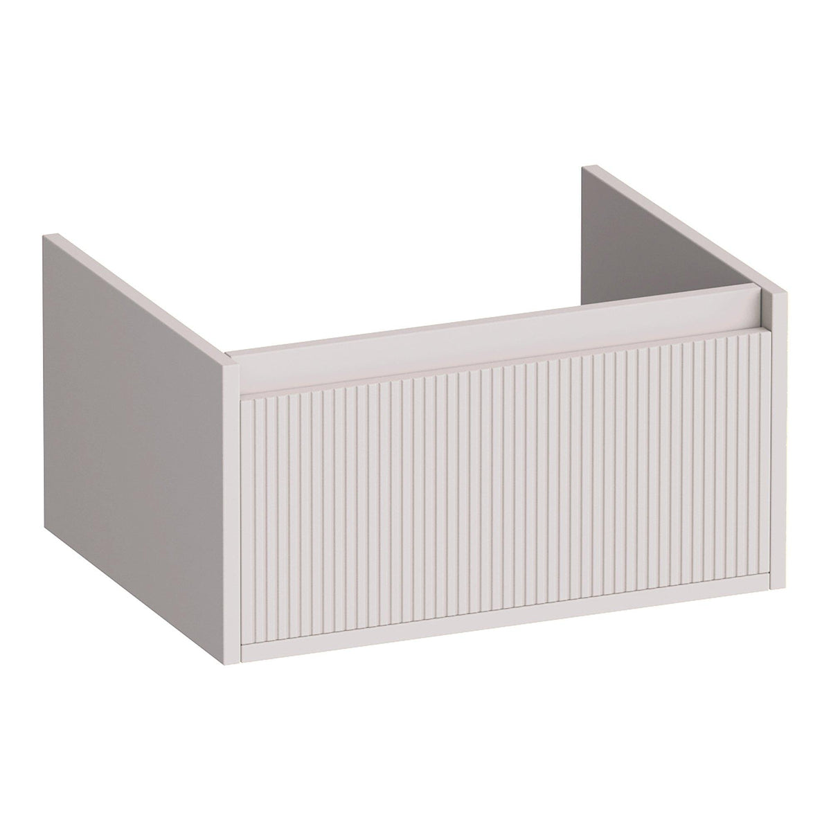 BRAUER Hope Wavy onderkast 60 met 1 softclose lade greeploos en 1 sifon uitsparing mat zand