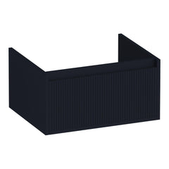 BRAUER Hope Wavy onderkast 60 met 1 softclose lade greeploos en 1 sifon uitsparing mat zwart