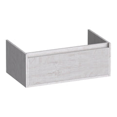 BRAUER Hope Wavy 80 base cabinet with 1 soft-close handleless drawer and 1 siphon cut-out Forest Seashell