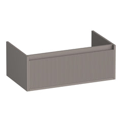BRAUER Hope Wavy onderkast 80 met 1 softclose lade greeploos en 1 sifon uitsparing mat taupe
