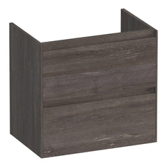 BRAUER Inspire shallow 60 base cabinet with 2 soft-close handleless drawers and 1 siphon cutout Driftwood