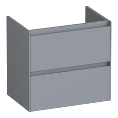 BRAUER Inspire shallow base cabinet 60 with 2 soft-close handleless drawers and 1 siphon cutout matt grey