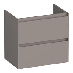 BRAUER Inspire onderkast ondiep 60 met 2 softclose lades greeploos en 1 sifon uitsparing mat taupe