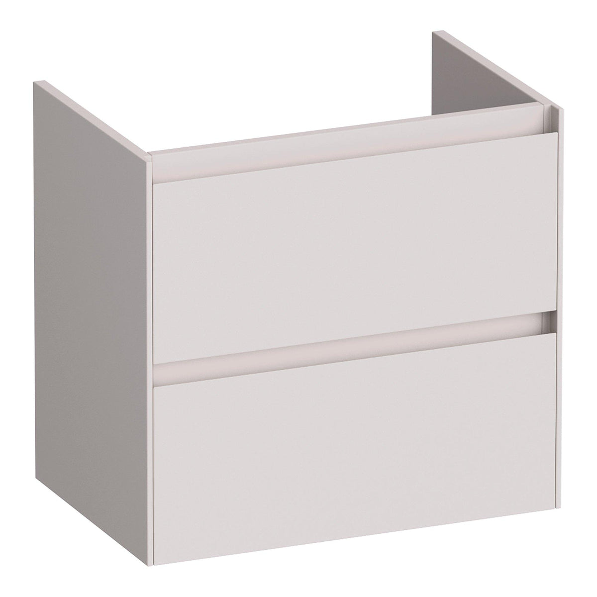 BRAUER Inspire onderkast ondiep 60 met 2 softclose lades greeploos en 1 sifon uitsparing mat zand