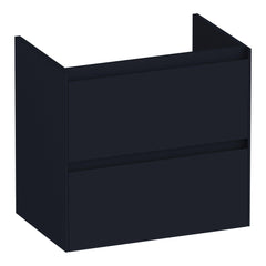 BRAUER Inspire onderkast ondiep 60 met 2 softclose lades greeploos en 1 sifon uitsparing mat zwart