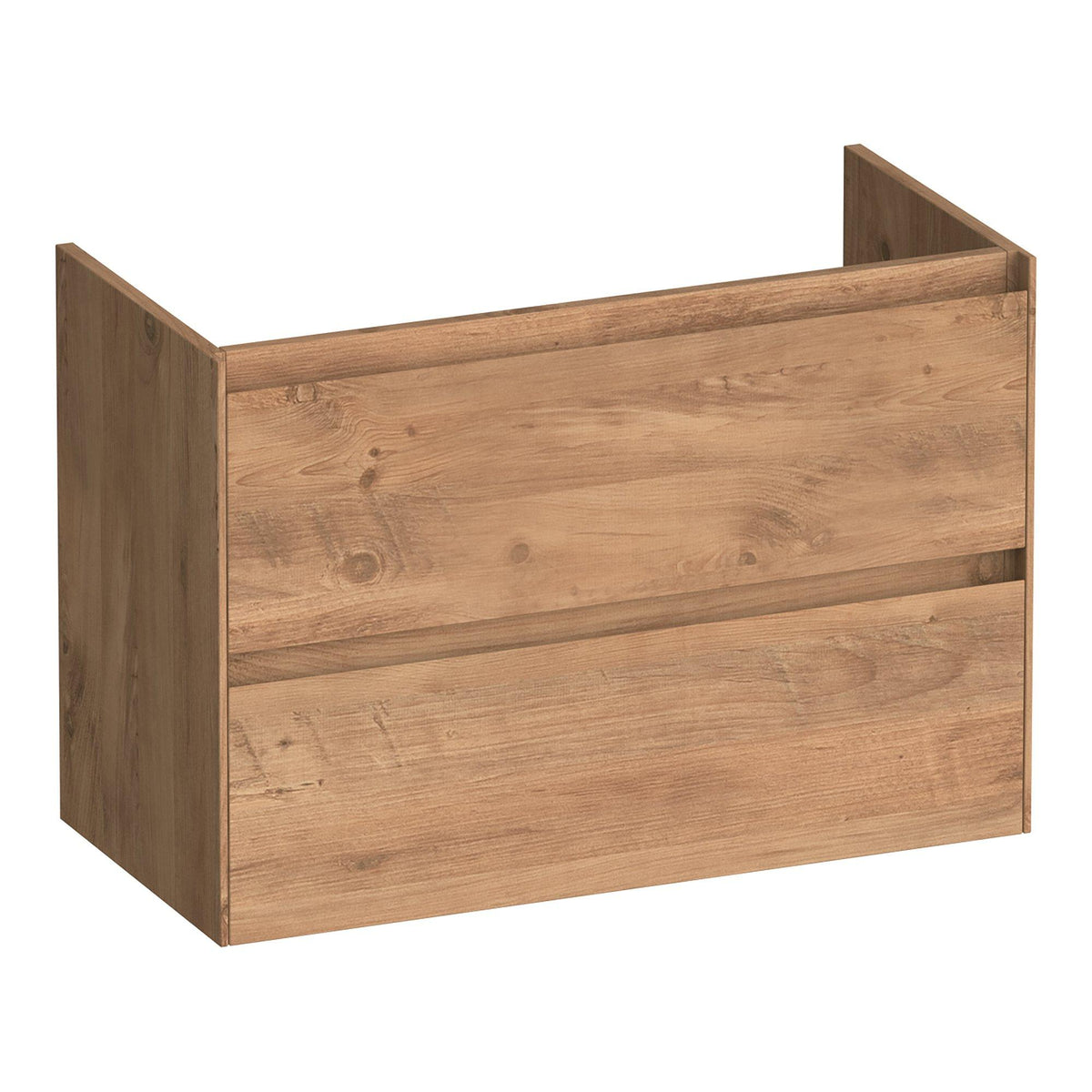 BRAUER Inspire shallow base cabinet 80 with 2 soft-close handleless drawers and 1 siphon cutout Chateau