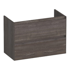 BRAUER Inspire shallow base cabinet 80 with 2 soft-close handleless drawers and 1 siphon cutout Driftwood