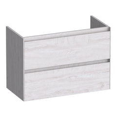 BRAUER Inspire onderkast ondiep 80 met 2 softclose lades greeploos en 1 sifon uitsparing Forest Seashell