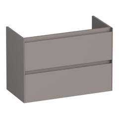 BRAUER Inspire onderkast ondiep 80 met 2 softclose lades greeploos en 1 sifon uitsparing mat taupe