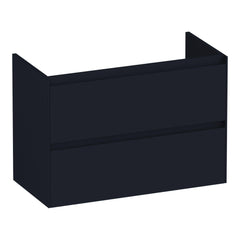 BRAUER Inspire onderkast ondiep 80 met 2 softclose lades greeploos en 1 sifon uitsparing mat zwart
