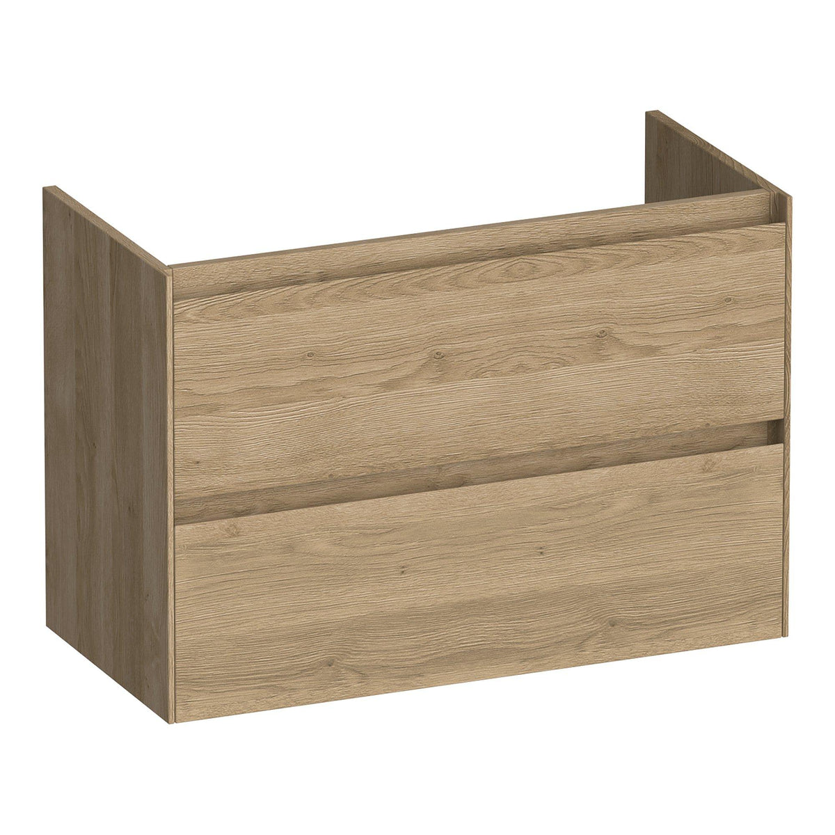 BRAUER Inspire onderkast ondiep 80 met 2 softclose lades greeploos en 1 sifon uitsparing Sunlit