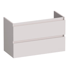 BRAUER Joy shallow base cabinet 80 with 2 soft-close handleless drawers and 1 siphon cutout matt sand